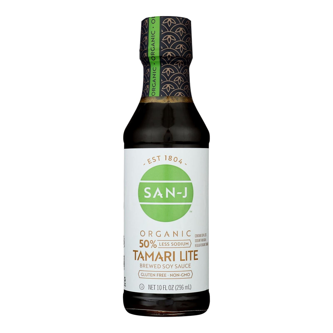San - j - Tamari Soy Sauce Lte Ls - Case Of 6 - 10 Fz - Maras Green