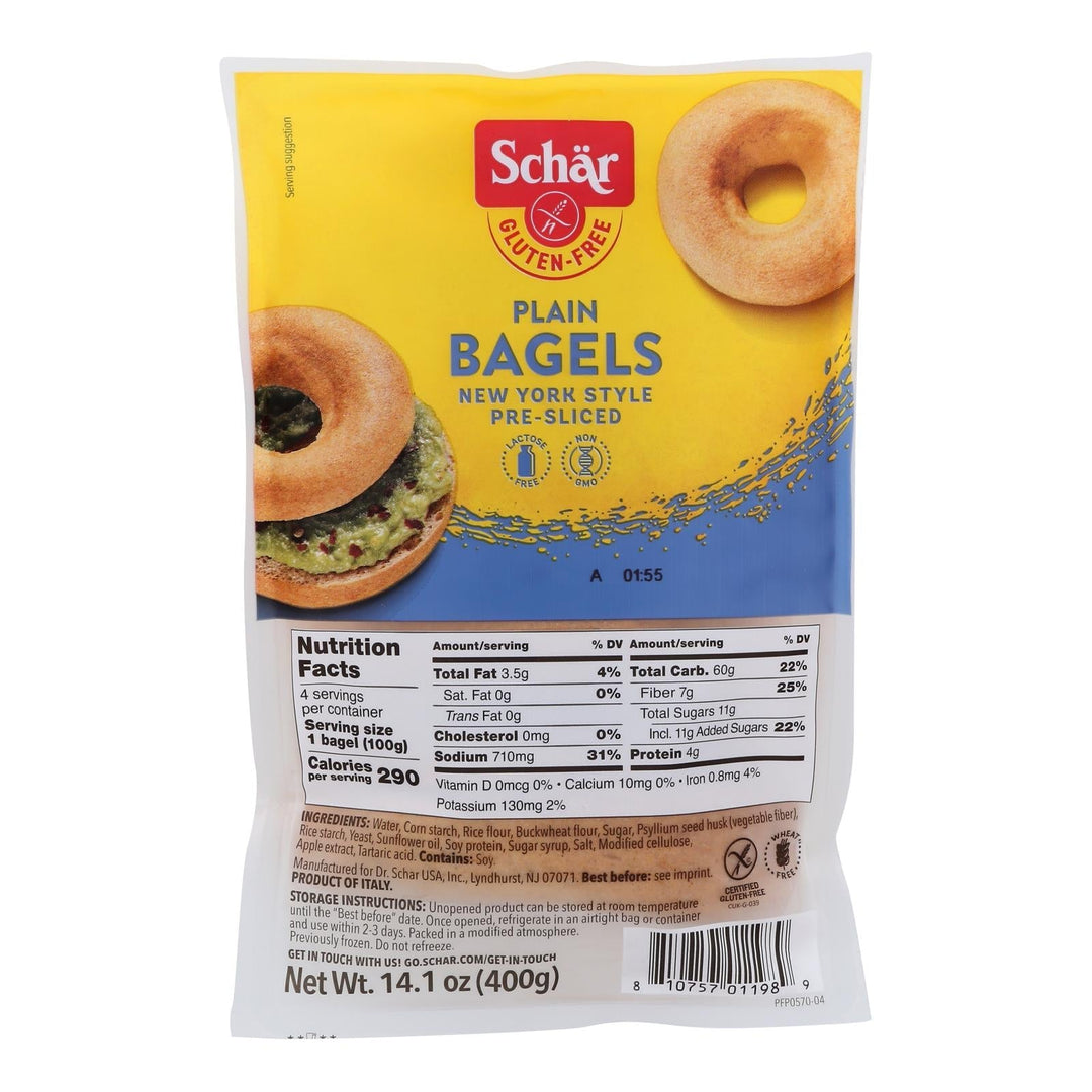 Schar - Bagel Plain - Case Of 4 - 14.1 Oz - Maras Green