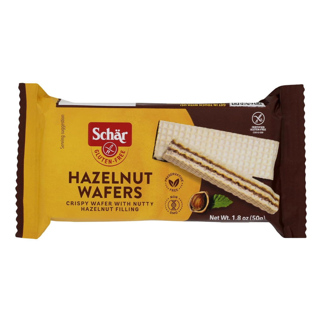 Schar Wafers - Hazelnut - Gluten Free - 1.8 Oz - Case Of 20 - Maras Green