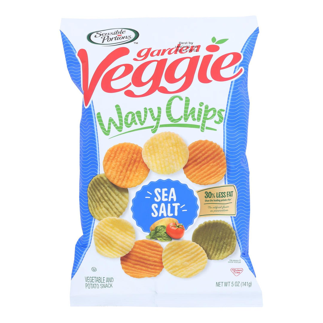 Sensible Portions - Veggie Chips - Sea Salt - Case Of 12 - 5 Oz. - Maras Green