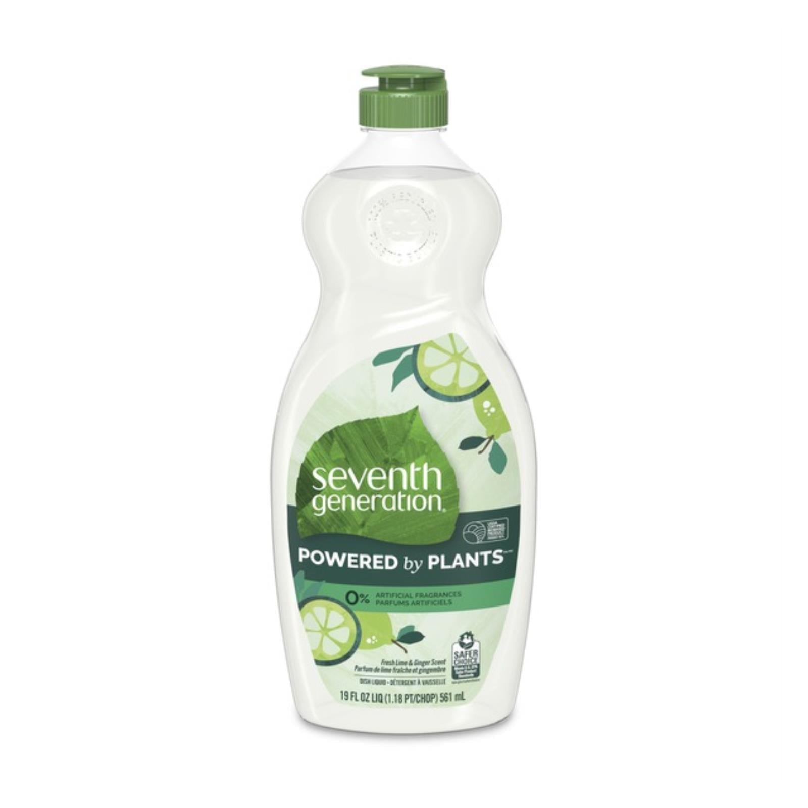 Seventh Generation - Dish Liquid Lime Ginger - Case Of 6 - 19 Fz - Maras Green