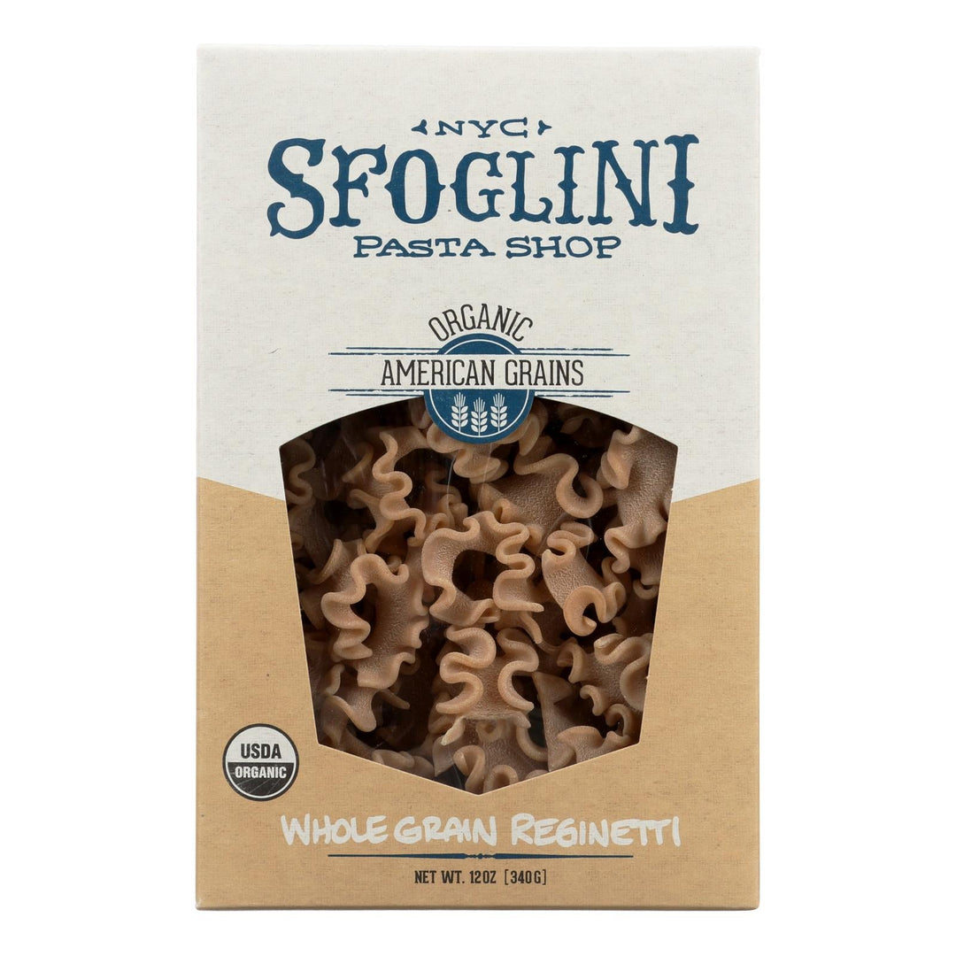Sfoglini Whole Grain Blend Reginetti - Case Of 6 - 12 Oz. - Maras Green