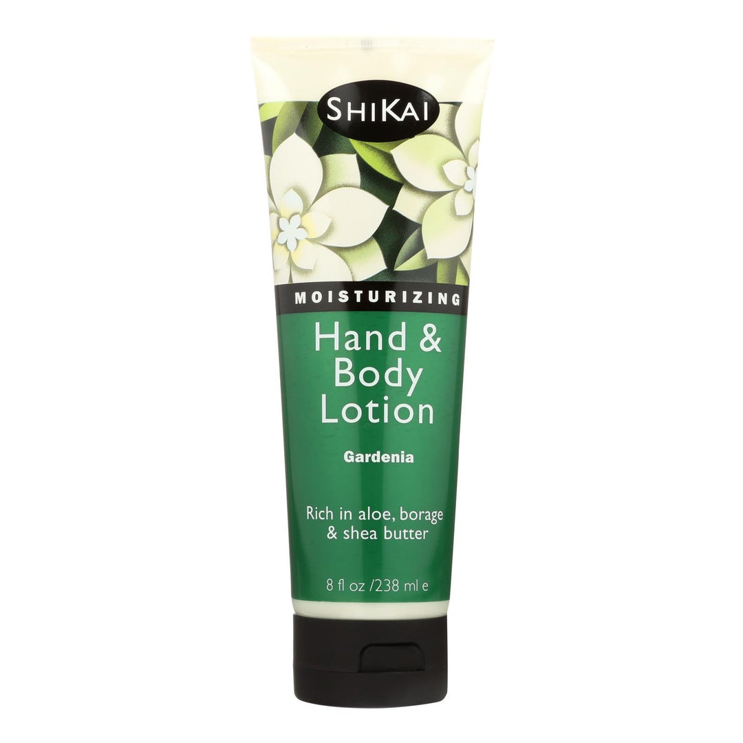 Shikai All Natural Hand And Body Lotion Gardenia - 8 Fl Oz - Maras Green