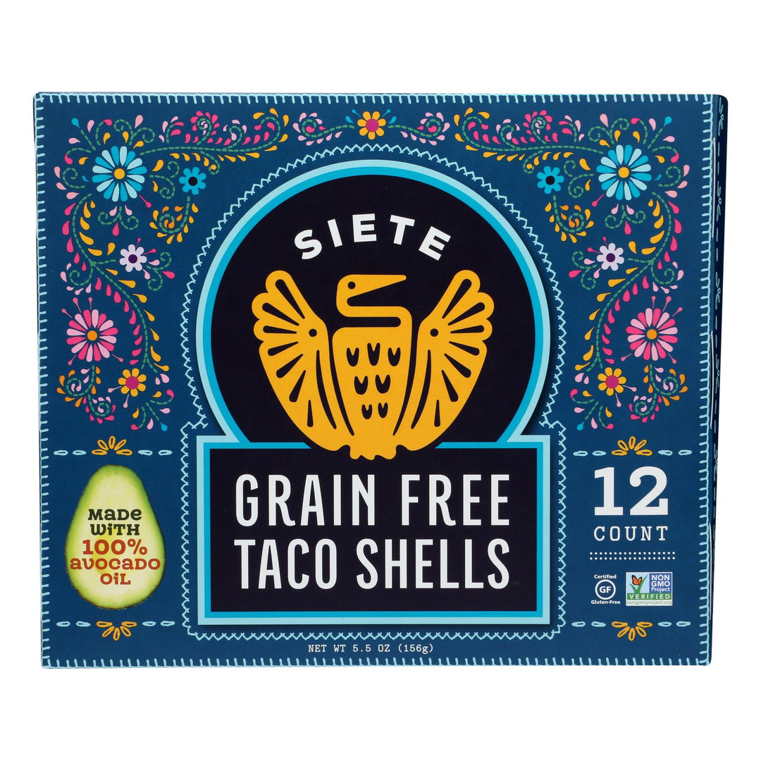 Siete - Taco Shells Grain Free - Case Of 12 - 5.5 Oz - Maras Green