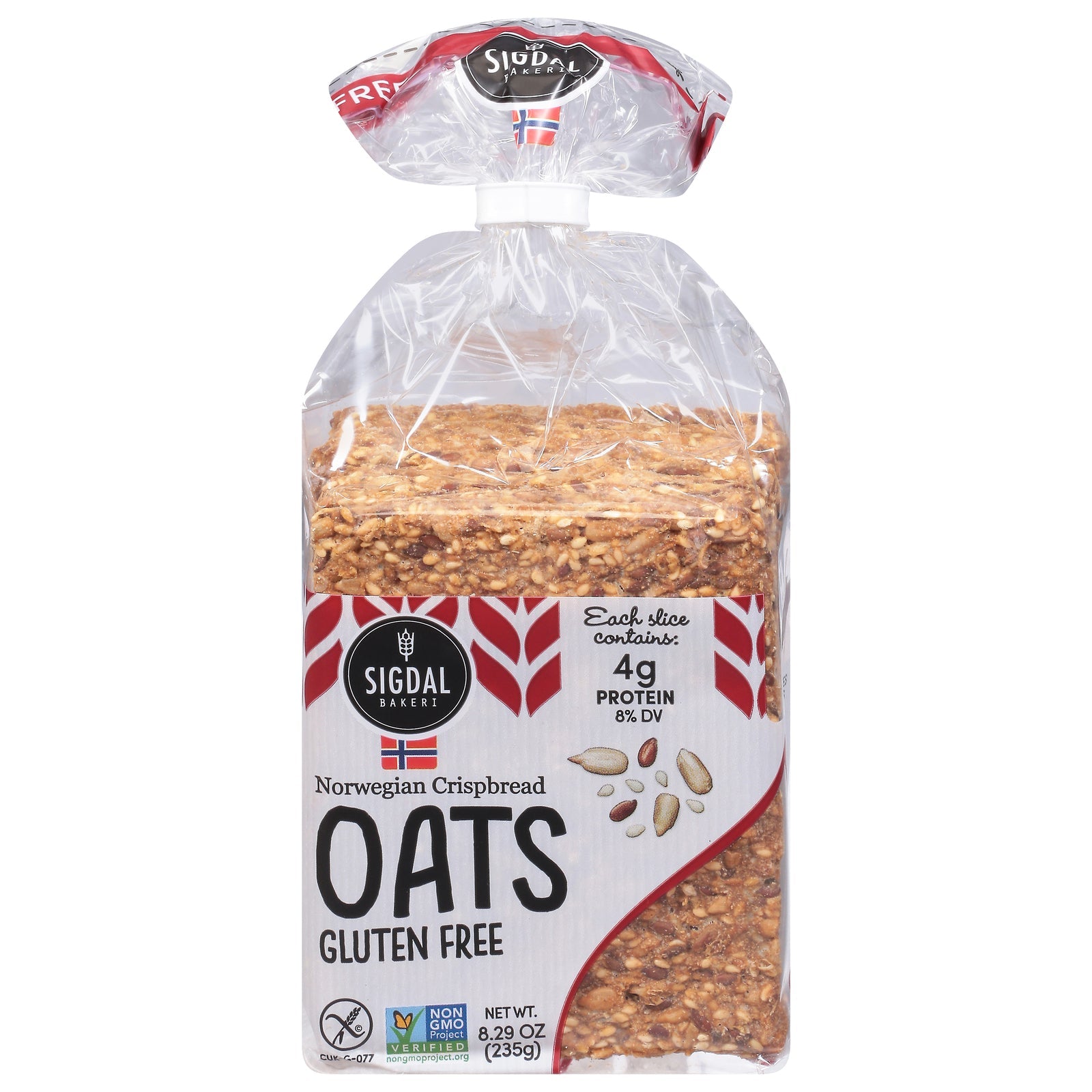 Sigdal Bakeri Norwegian Wholegrain Crispbread - Case Of 12 - 8.29 Oz - Maras Green