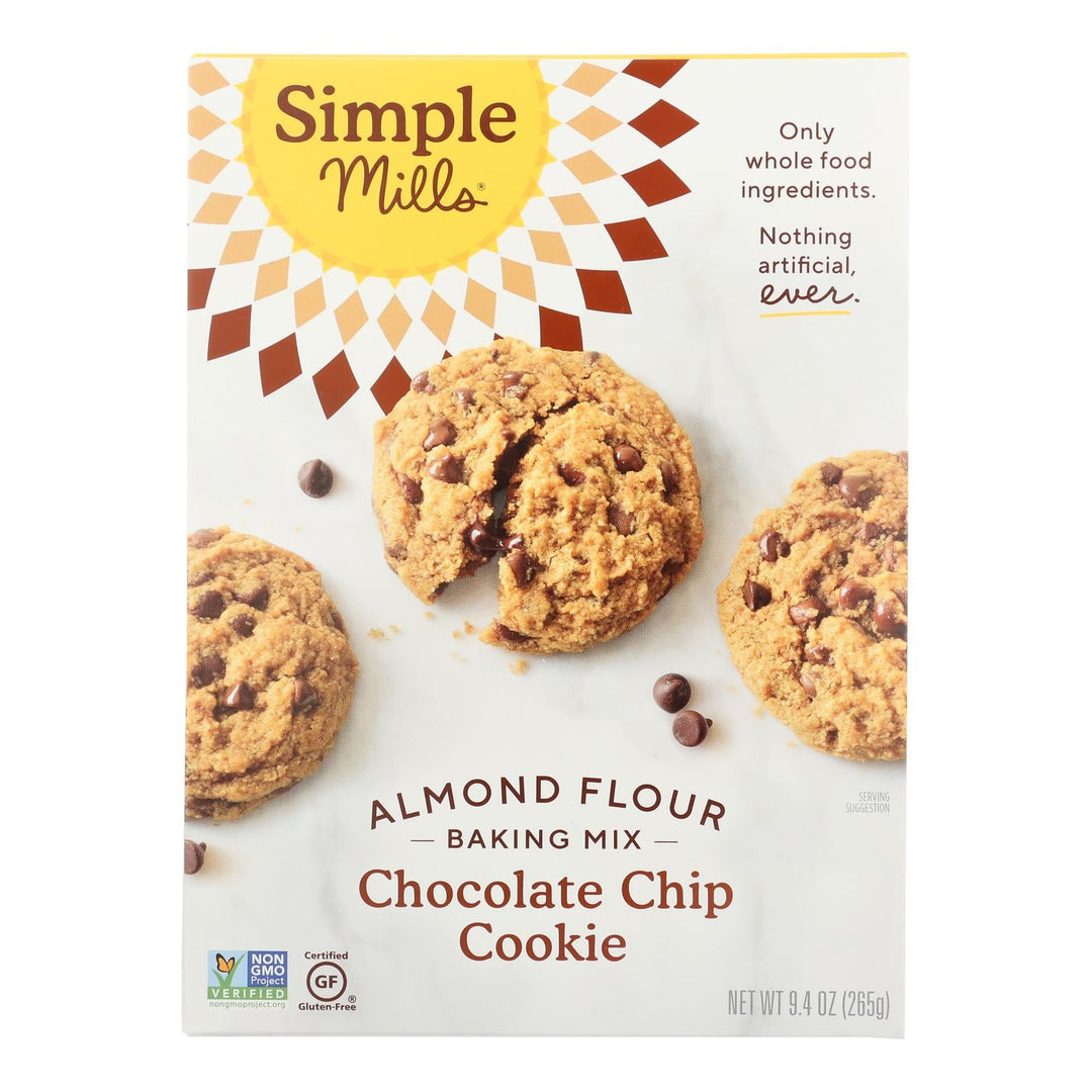Simple Mills Almond Flour Chocolate Chip Cookie Mix - Case Of 6 - 8.4 Oz. - Maras Green