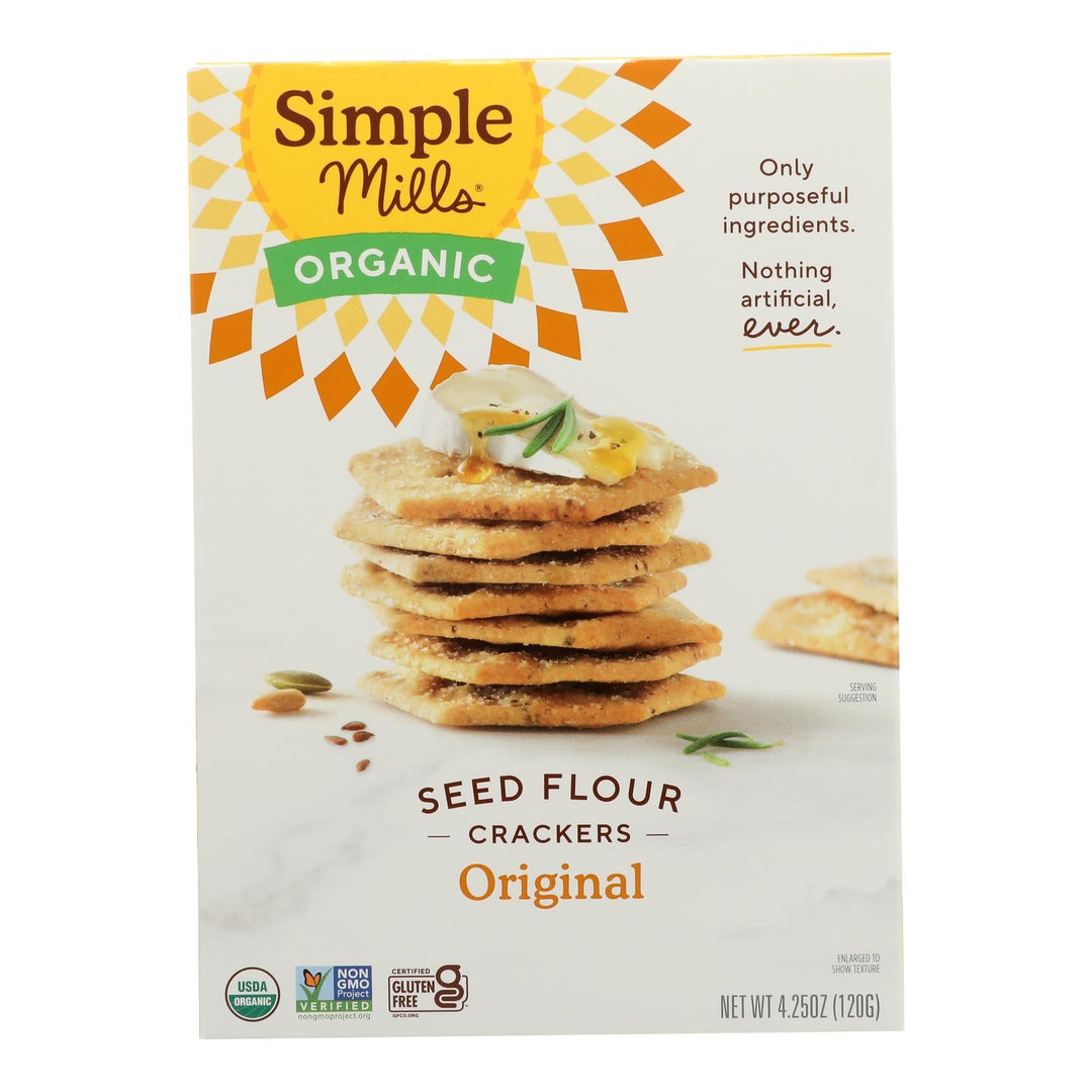 Simple Mills - Crckr Seed Flr Original - Case Of 6 - 4.25 Oz - Maras Green