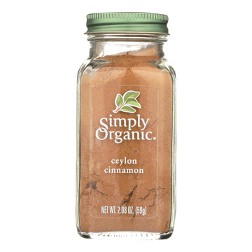 Simply Organic Ground Ceylon Cinnamon - Case Of 6 - 2.08 Oz. - Maras Green