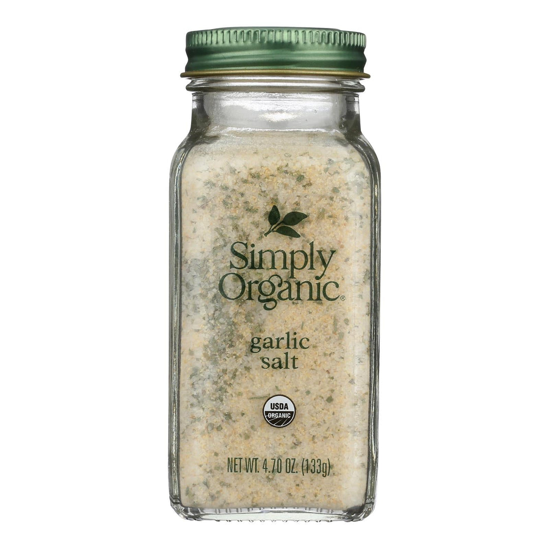 Simply Organic - Salt Organic Garlic - Case Of 6 - 4.7 Ounces - Maras Green