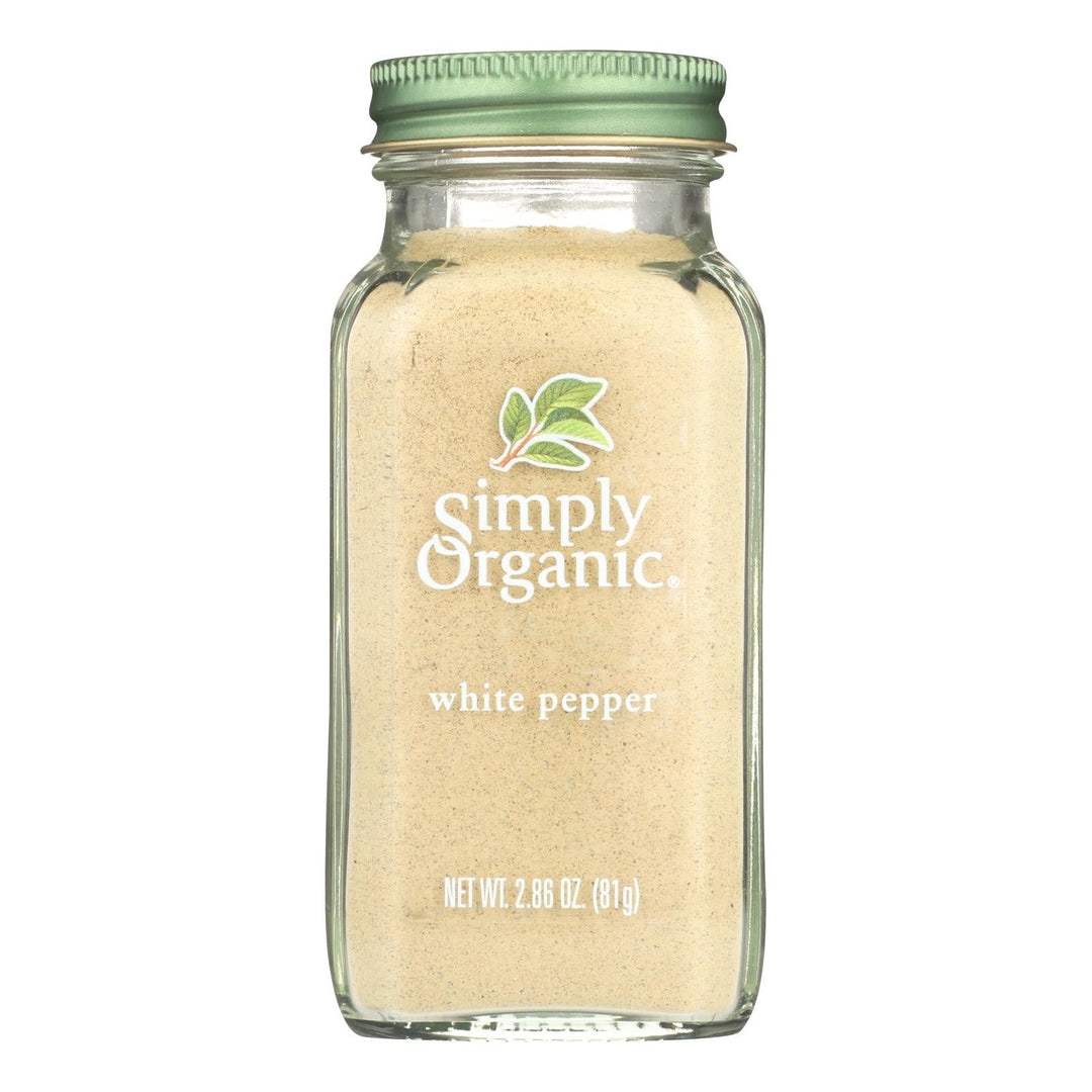 Simply Organic White Pepper - Case Of 6 - 2.86 Oz. - Maras Green