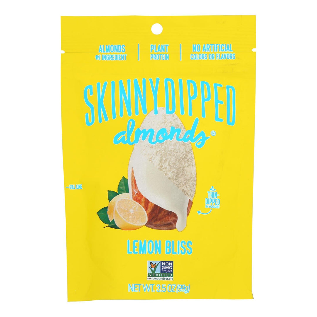 Skinnydipped - Almonds Lemon Bliss - Case Of 10 - 3.5 Oz - Maras Green