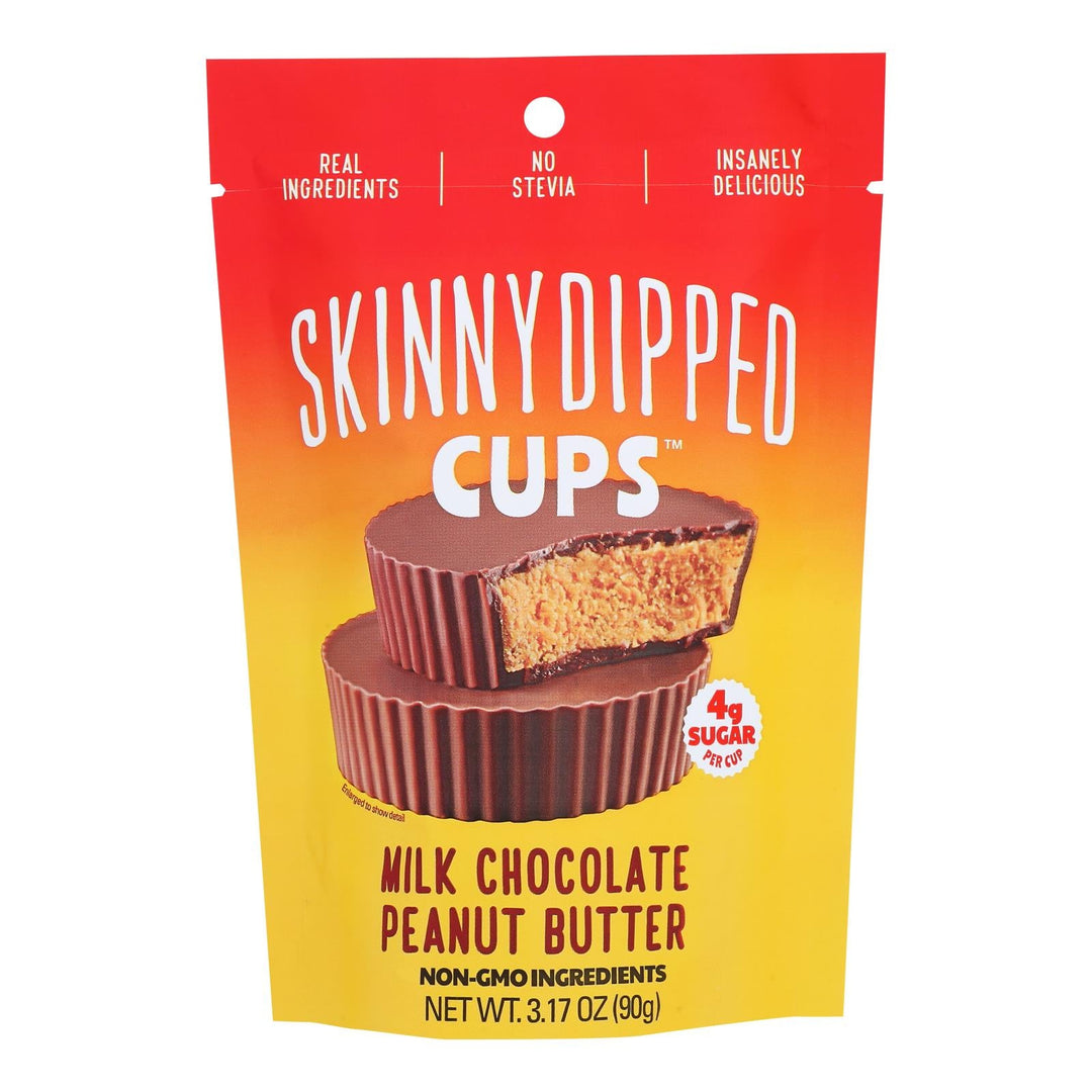 Skinnydipped - Peanut Butter Cup Milk Chocolate - Case Of 10 - 3.17 Oz - Maras Green