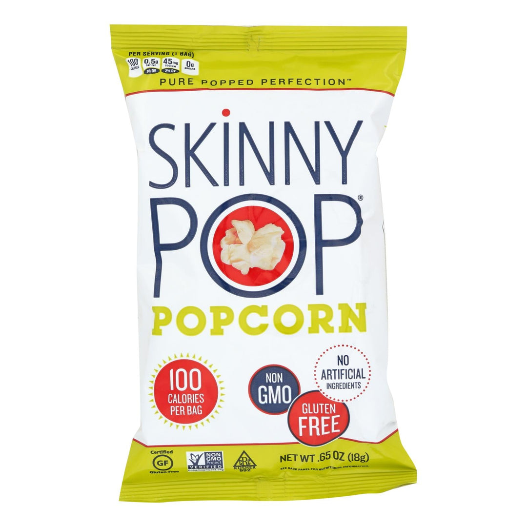Skinnypop Popcorn 100 Calorie Popcorn Bags - Case Of 30 - 0.65 Oz. - Maras Green