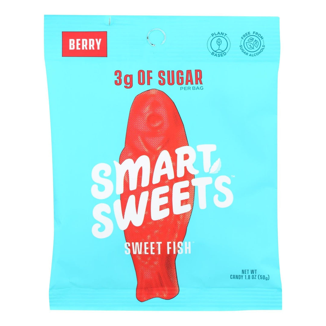 Smartsweets - Gummy Sweet Fish - Case Of 12 - 1.8 Oz - Maras Green