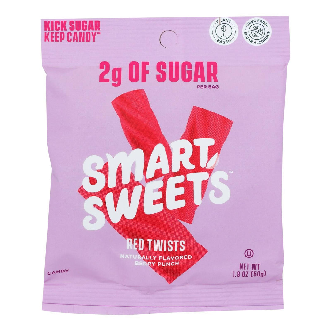 Smartsweets - Red Twists Berry Punch - Case Of 12 - 1.8 Oz - Maras Green