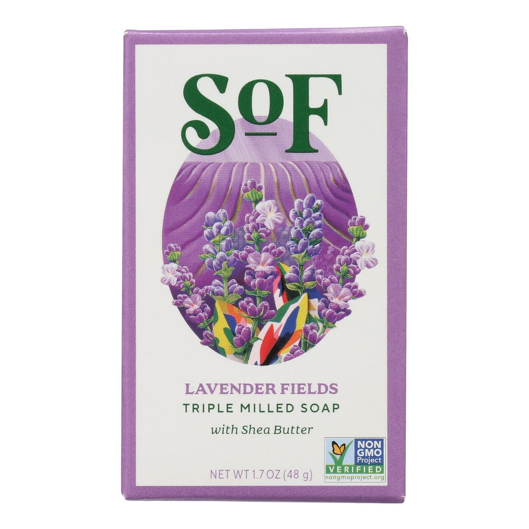 South Of France - Bar Soap Lavender Fields Travel - Case Of 24 - 1.7 Ounces - Maras Green