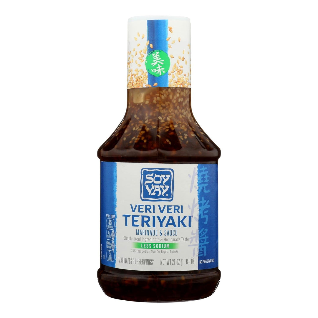 Soy Vay Veri Teriyaki Marinade And Sauce - Case Of 6 - 21 Oz. - Maras Green