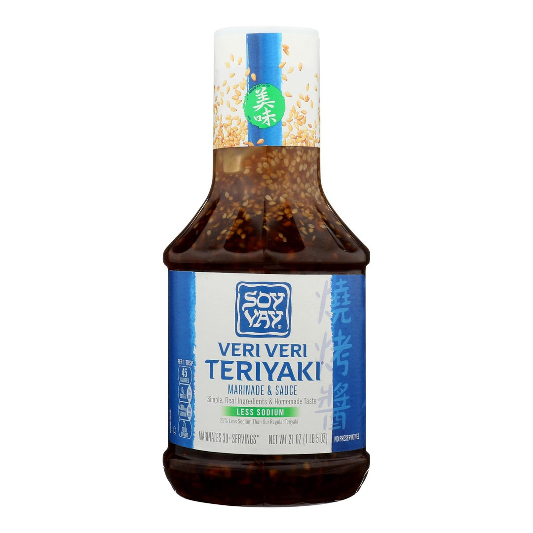 Soy Vay Veri Teriyaki Marinade And Sauce - Case Of 6 - 21 Oz. - Maras Green