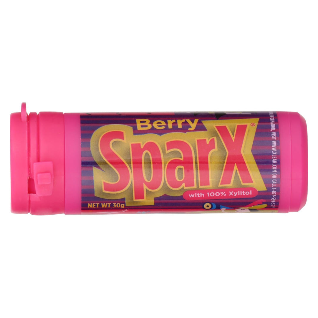 Sparx Candies - Berry - Xylitol - Case Of 6 - 30 Grm - Maras Green