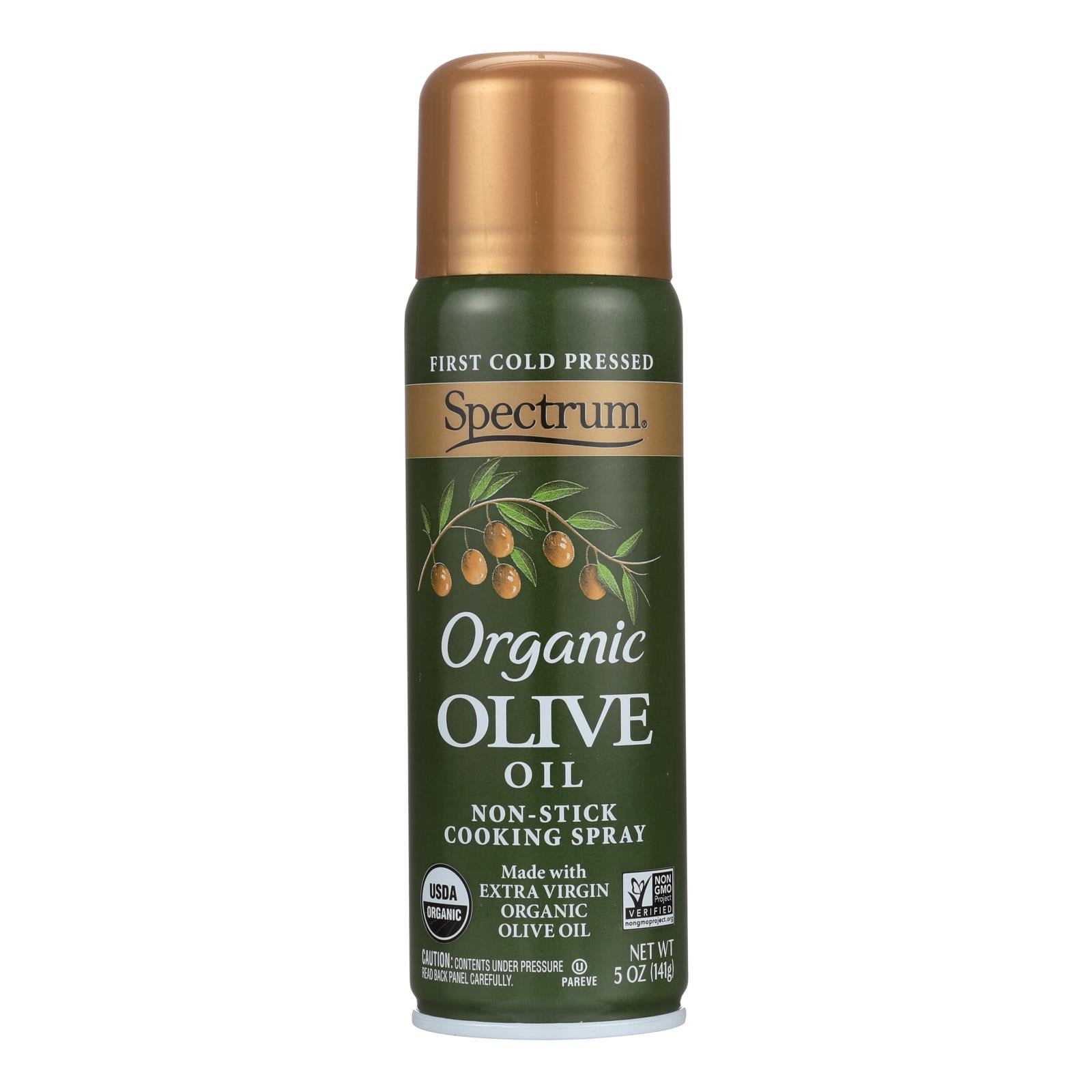 Spectrum Naturals Organic Extra Virgin Olive Spray Oil - Case Of 6 - 5 Fl Oz. - Maras Green