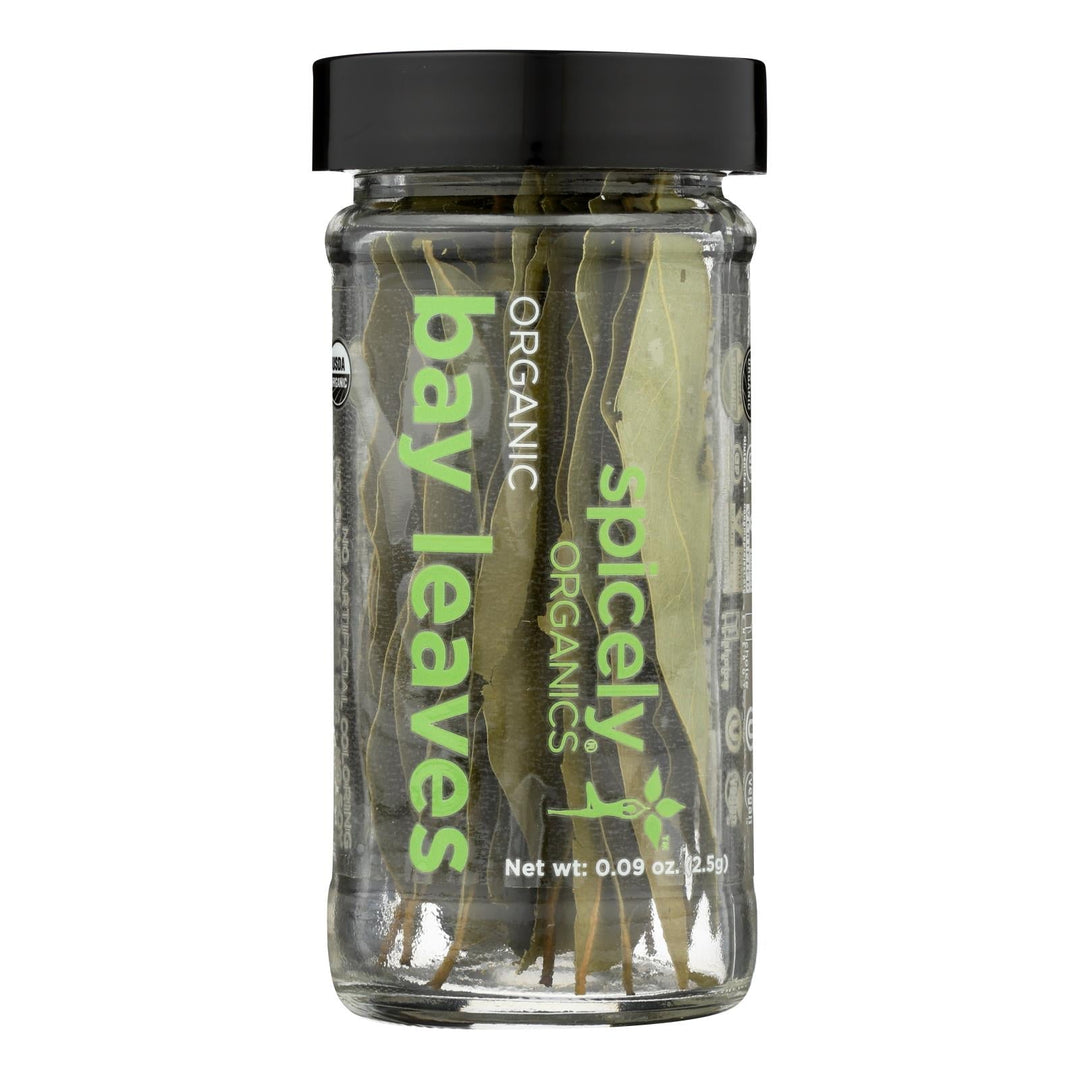 Spicely Organics - Organic Bay Leaves - Case Of 3 - 0.09 Oz. - Maras Green