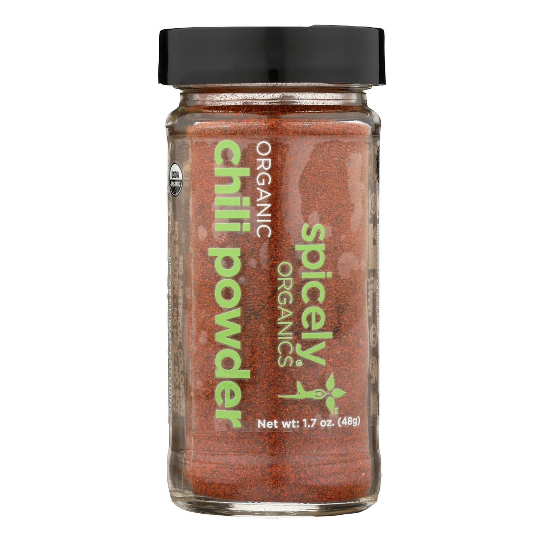 Spicely Organics - Organic Chili - Powder - Case Of 3 - 1.7 Oz. - Maras Green