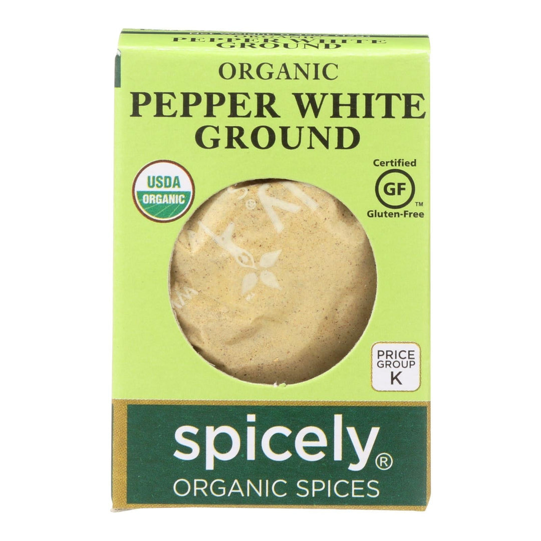 Spicely Organics - Organic Peppercorn - White Ground - Case Of 6 - 0.45 Oz. - Maras Green