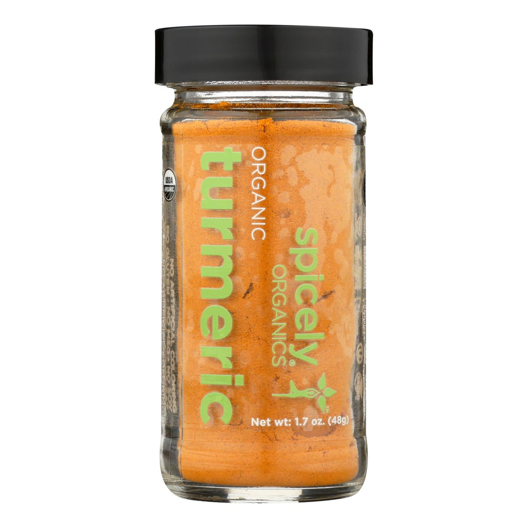 Spicely Organics - Organic Turmeric - Case Of 3 - 1.7 Oz. - Maras Green