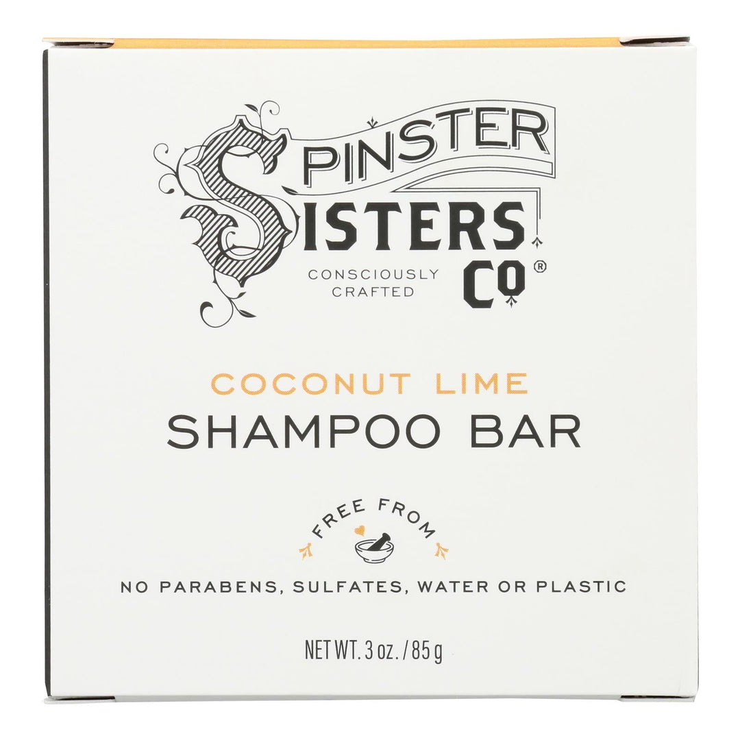 Spinster Sisters Company - Shampoo Bar Coconut Lime - 1 Each - 3 Ounces - Maras Green