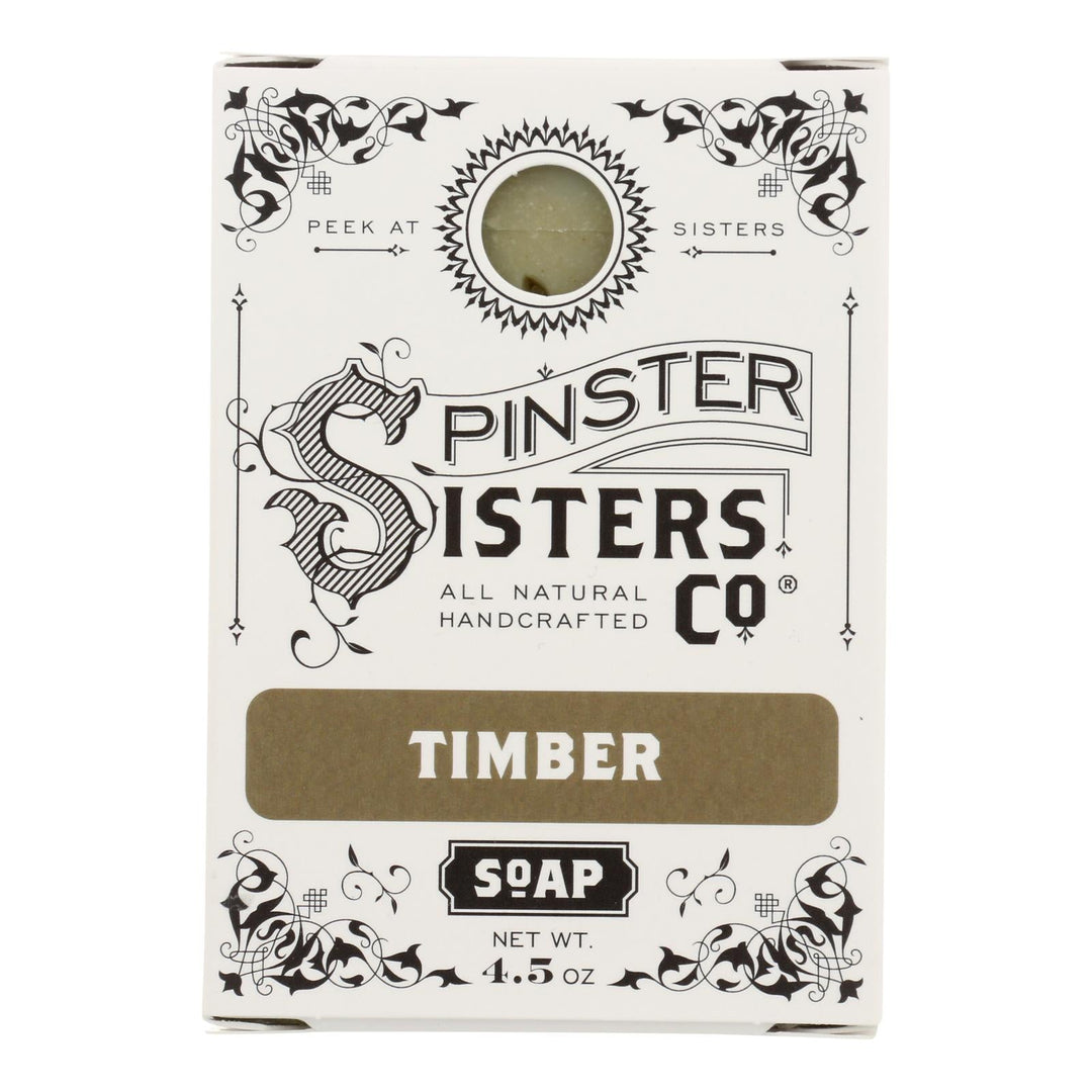 Spinster Sisters Company - Soap Bar Timber - 1 Each - 4.5 Ounces - Maras Green