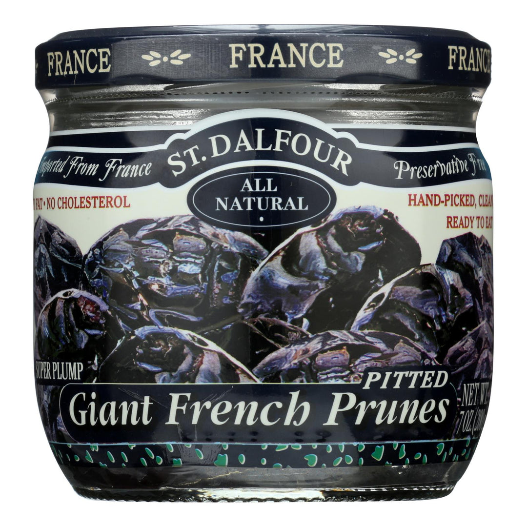 St Dalfour Prunes - French - Giant - Pitted - 7 Oz - Case Of 6 - Maras Green
