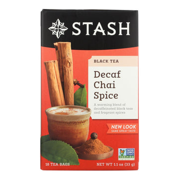 Stash Tea - Tea Decaf Chai Spice - Case Of 6 - 18 Ct - Maras Green