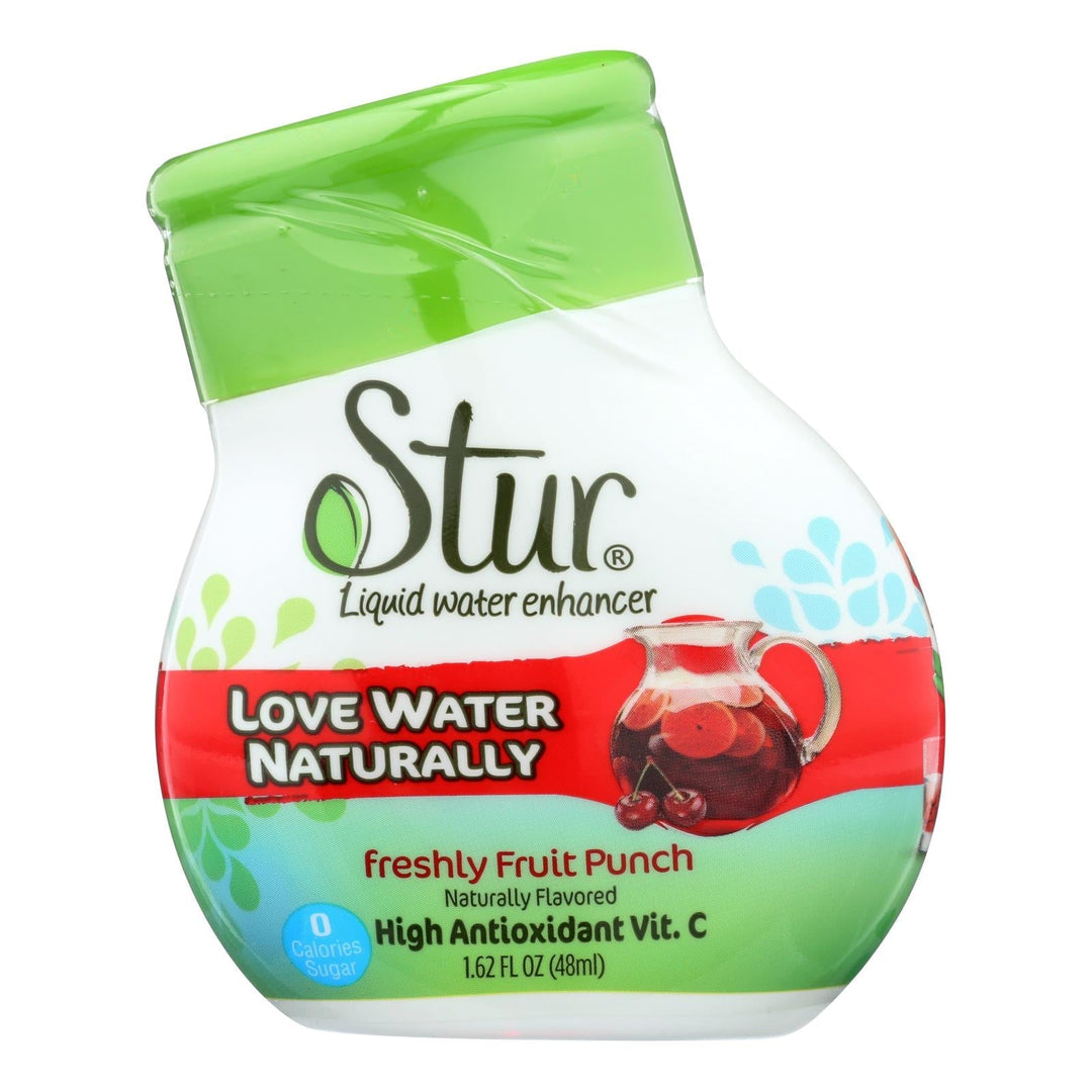 Stur Fruit Punch Liquid Water Enhancer - Case Of 6 - 1.62 Fz - Maras Green