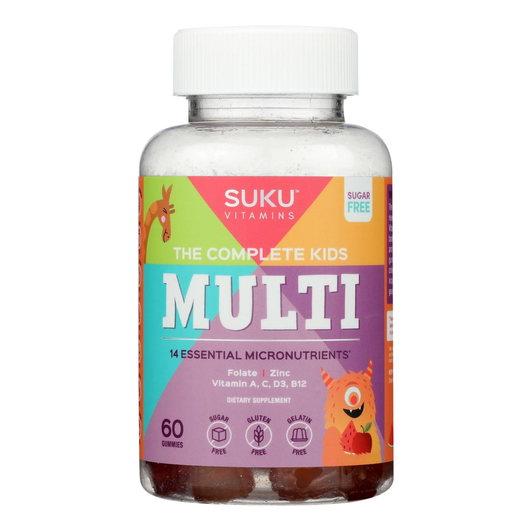 Suku Vitamins - Gummy Complete Kids Multi - 1 Each - 60 Count - Maras Green