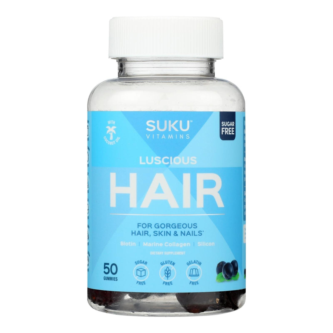 Suku Vitamins - Gummy Luscious Hair - 1 Each - 50 Count - Maras Green
