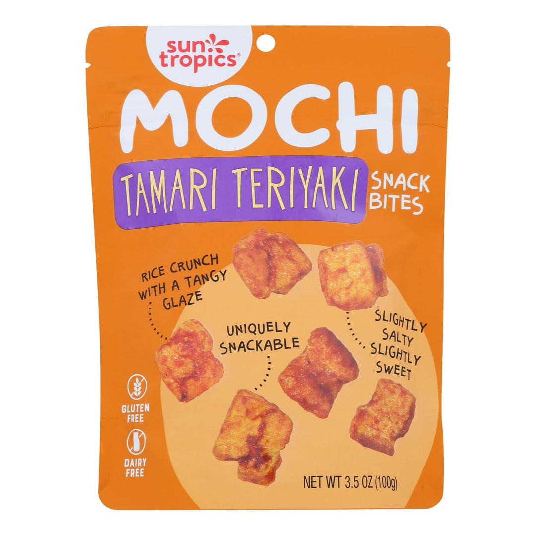 Sun Tropics® Mochi Rice Bites Tamari Soy Sauce, Tamari Soy Sauce - Case Of 12 - 3.50 Oz - Maras Green