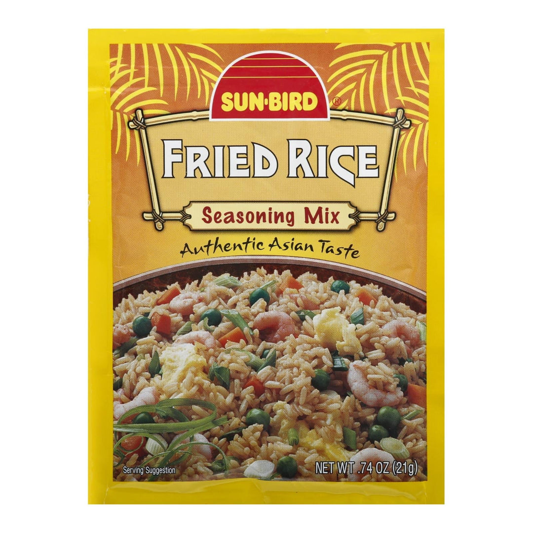 Sunbird Seasoning Mix - Fired Rice - Case Of 24 - 0.75 Oz. - Maras Green