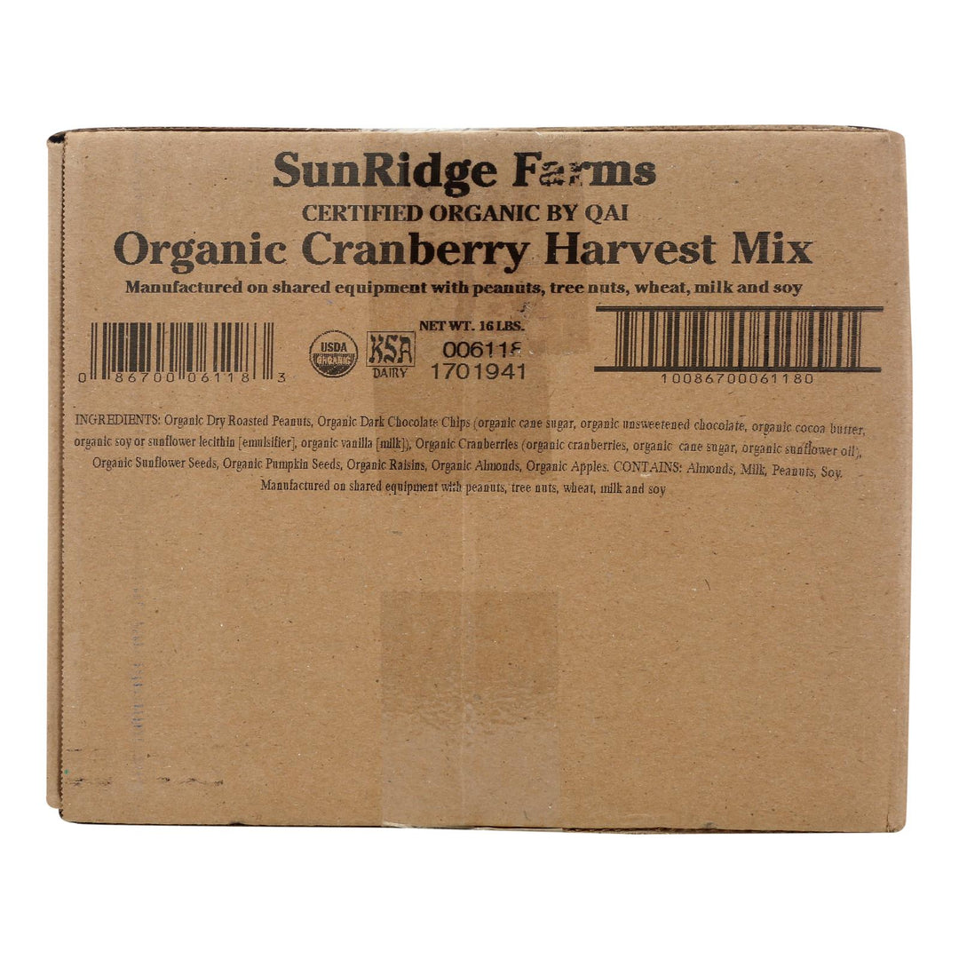 Sunridge Farms Organic Cranberry Harvest Mix - 16 Lb. - Maras Green