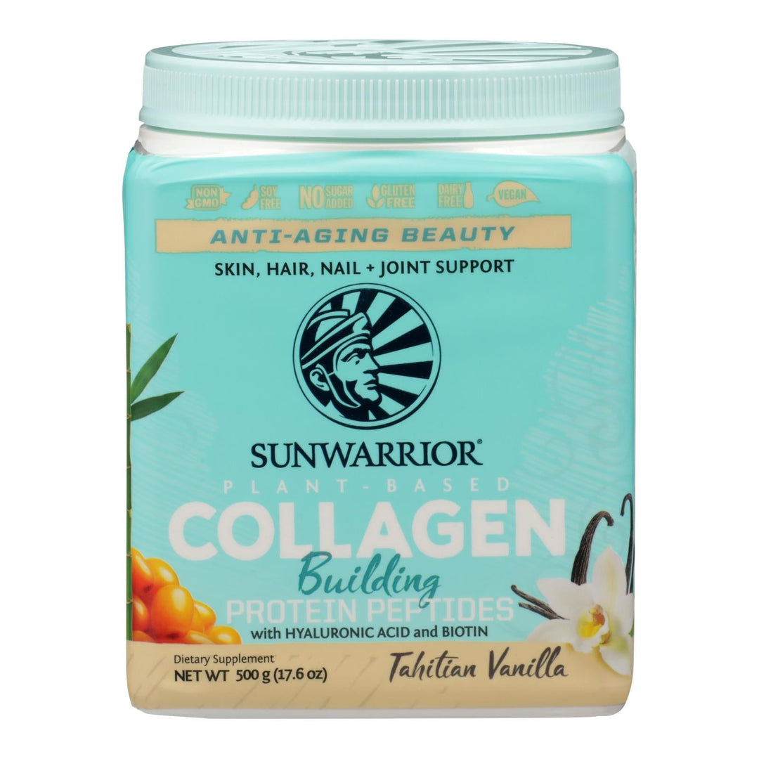 Sunwarrior - Collagen Tahitian Vanilla - 1 Each - 17.6 Oz - Maras Green