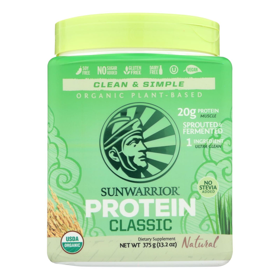 Sunwarrior - Protein Organic Classic Natural - 375 Grm - Maras Green