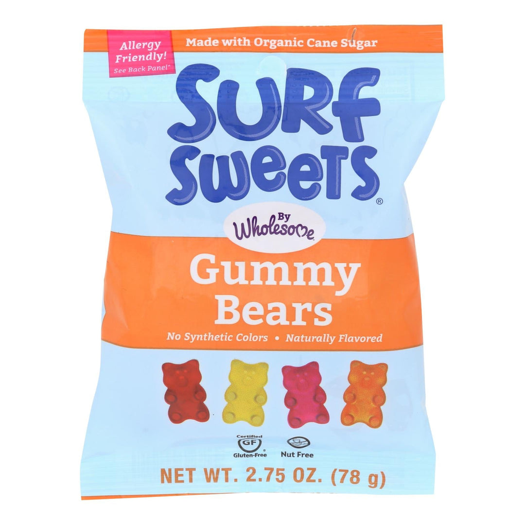 Surf Sweets Gummy Worms - Sweet - Case Of 12 - 2.75 Oz. - Maras Green