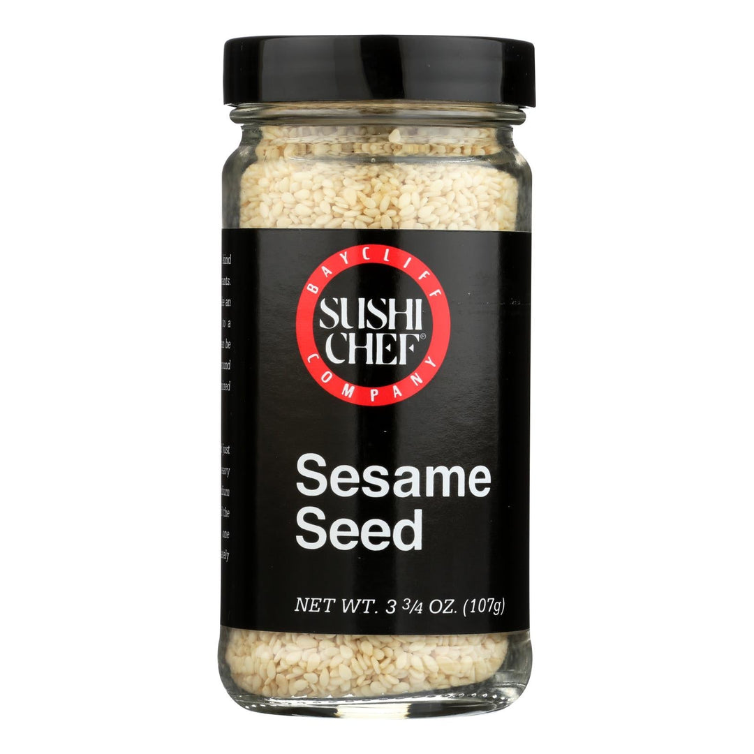 Sushi Chef White Sesame Seeds - Case Of 12 - 3.75 Oz. - Maras Green