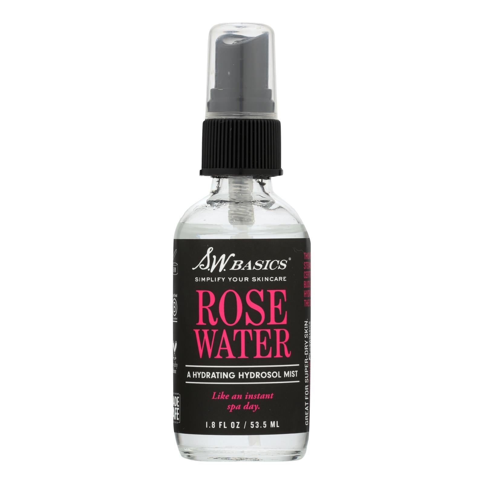 S.w. Basics - Rose Water - 1.8 Fl Oz. - Maras Green