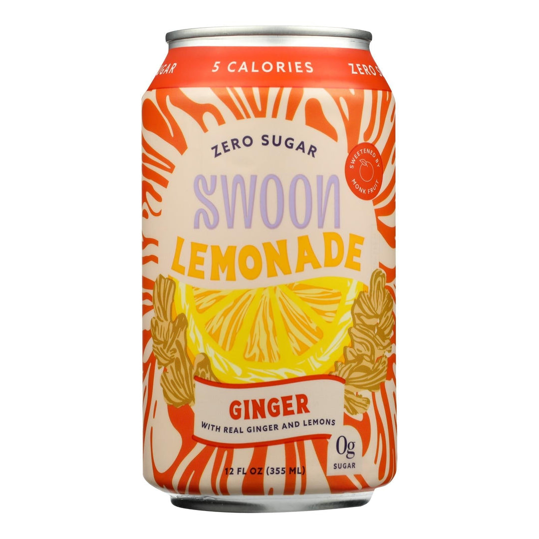 Swoon - Lemonade Ginger Zero Sugar - Case Of 12 - 12 Fz - Maras Green