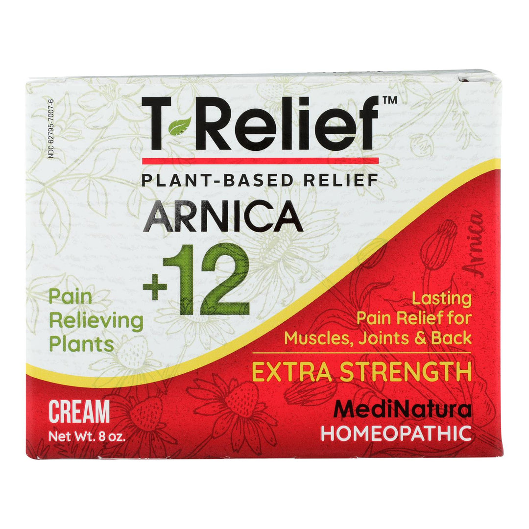 T - relief - medinatura - Pain Relf Cream Extr Srgth - 1 Each - 8 Oz - Maras Green