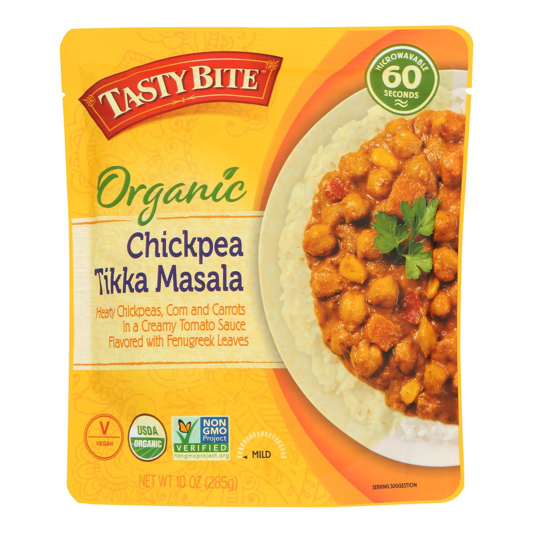 Tasty Bite - Masala Tikka Chickpea - Case Of 6 - 10 Oz - Maras Green