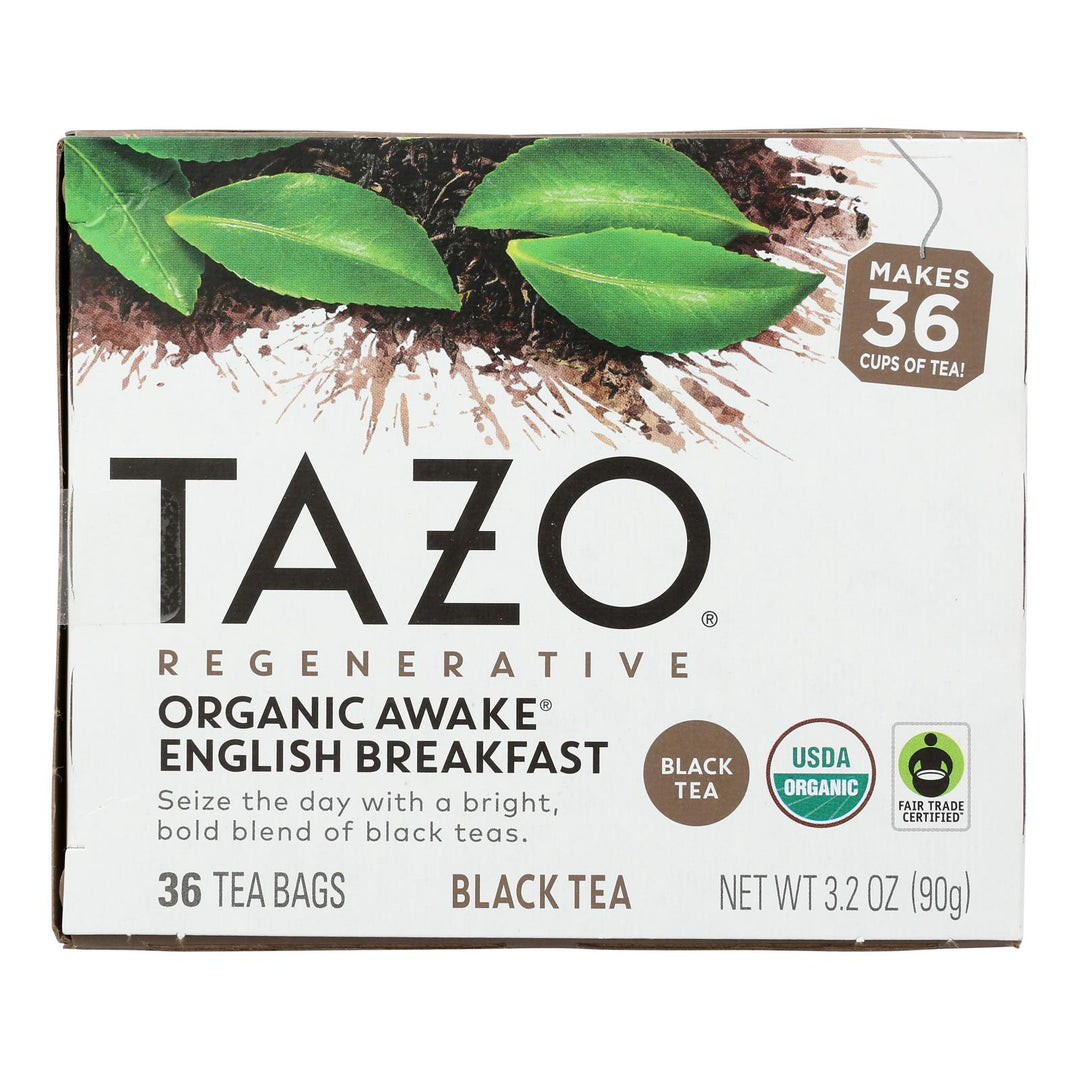 Tazo Tea - Tea Awake Eng Breakfast - Case Of 4 - 36 Bag - Maras Green