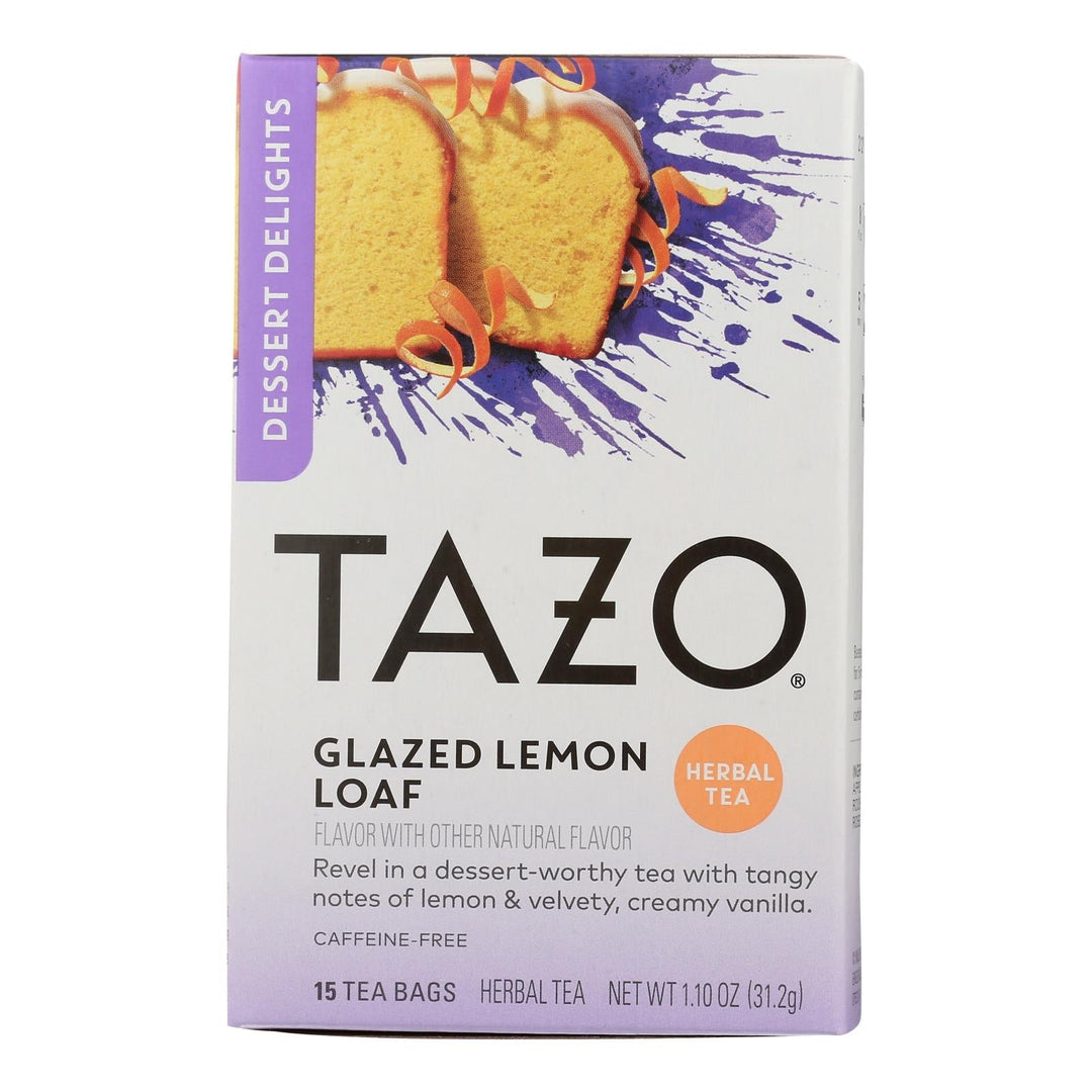 Tazo Tea - Tea Hrbl Glzd Lemon Loaf - Case Of 6 - 15 Bag - Maras Green