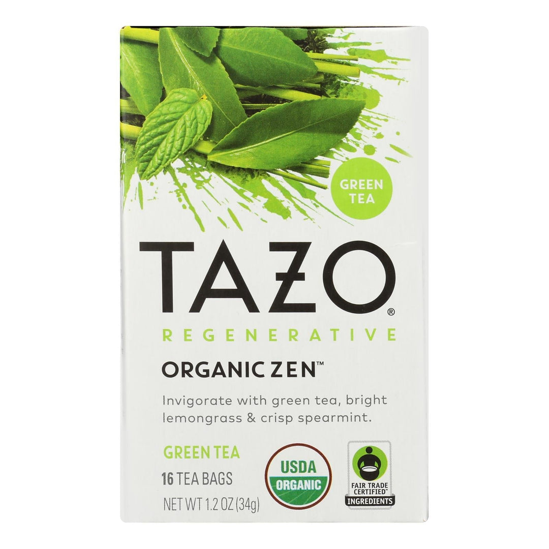 Tazo Tea - Tea Zen - Case Of 6 - 16 Bag - Maras Green