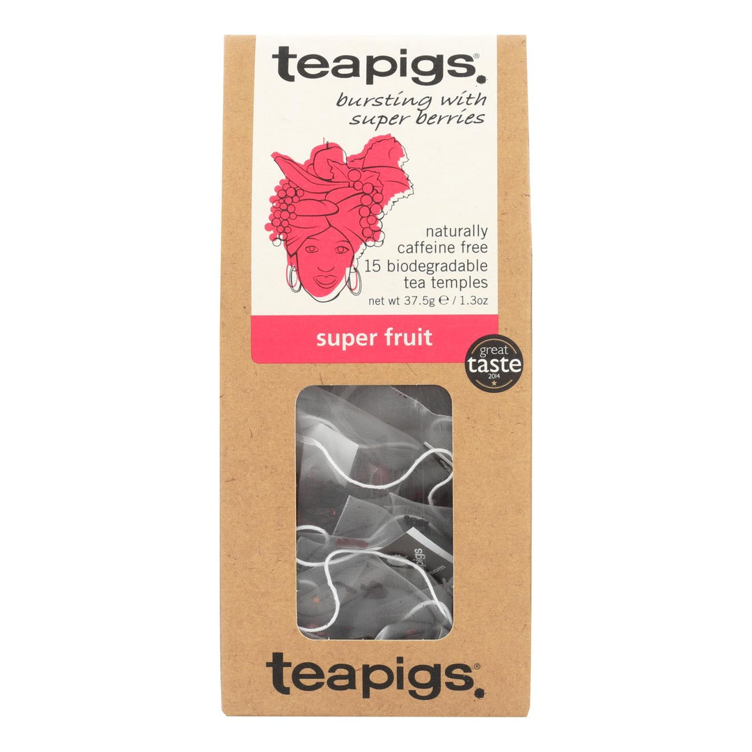 Teapigs Super Fruits Bursting With Super Berries Tea - Case Of 6 - 15 Ct - Maras Green